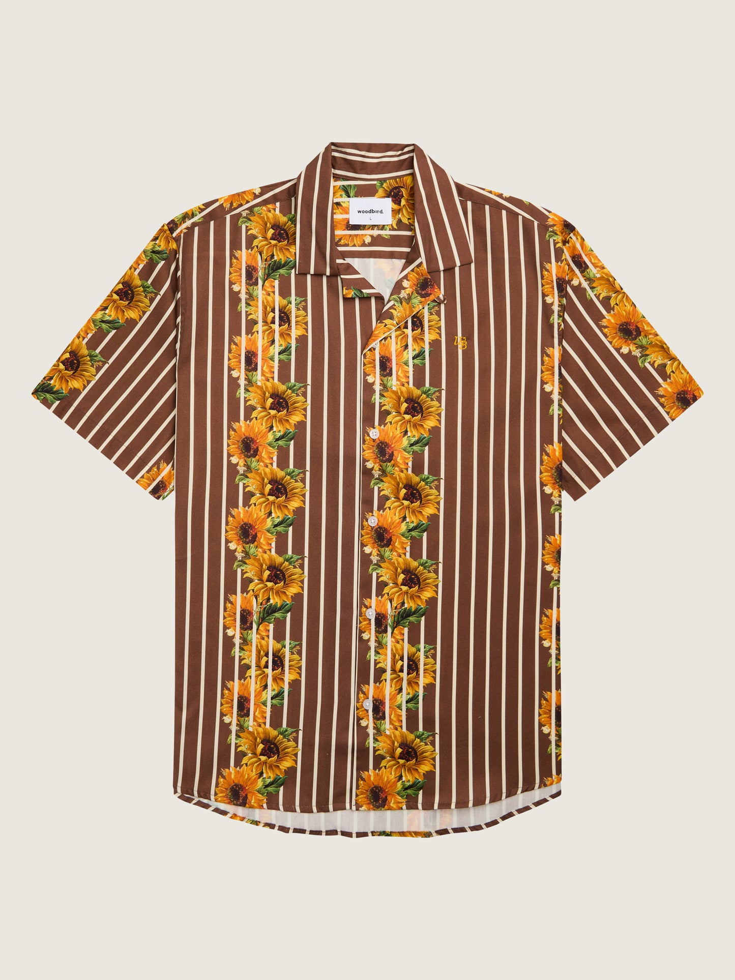Woodbird Noel Sunstripe Shirt Shirts Brown
