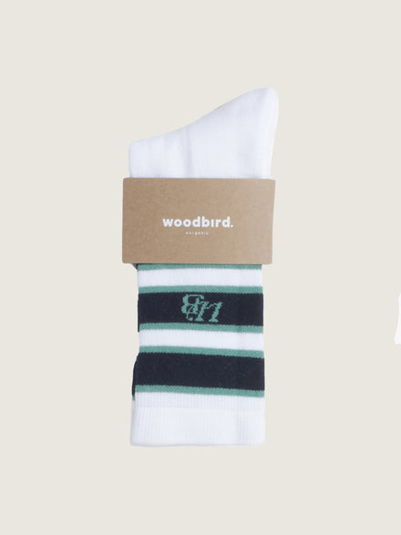 Our Sono Socks - White-Green