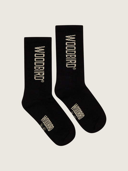 Woodbird WBTennis Logo Socks Accessories Black