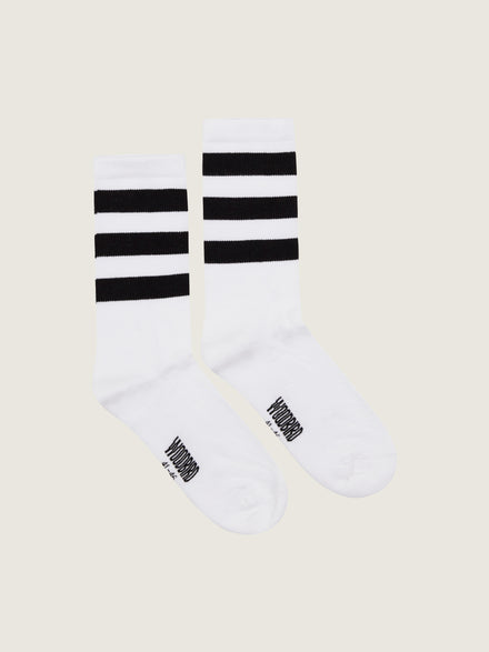 WBTennis Socks - White-Black