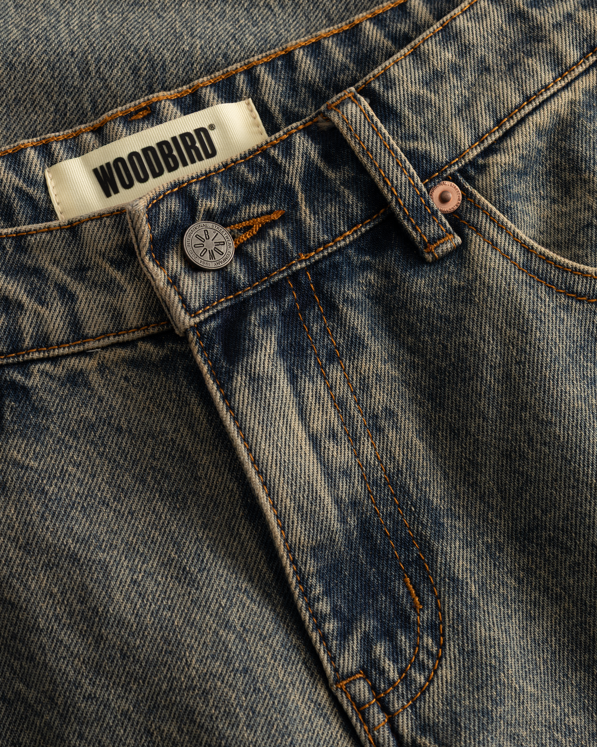 Woodbird Female WBAya Aged Jeans Jeans Dark Blue