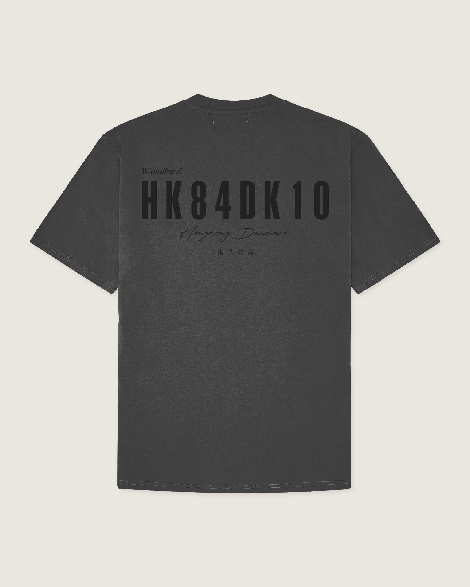 Woodbird WBBaine 8410 Tee T-Shirts Asphalt-Black