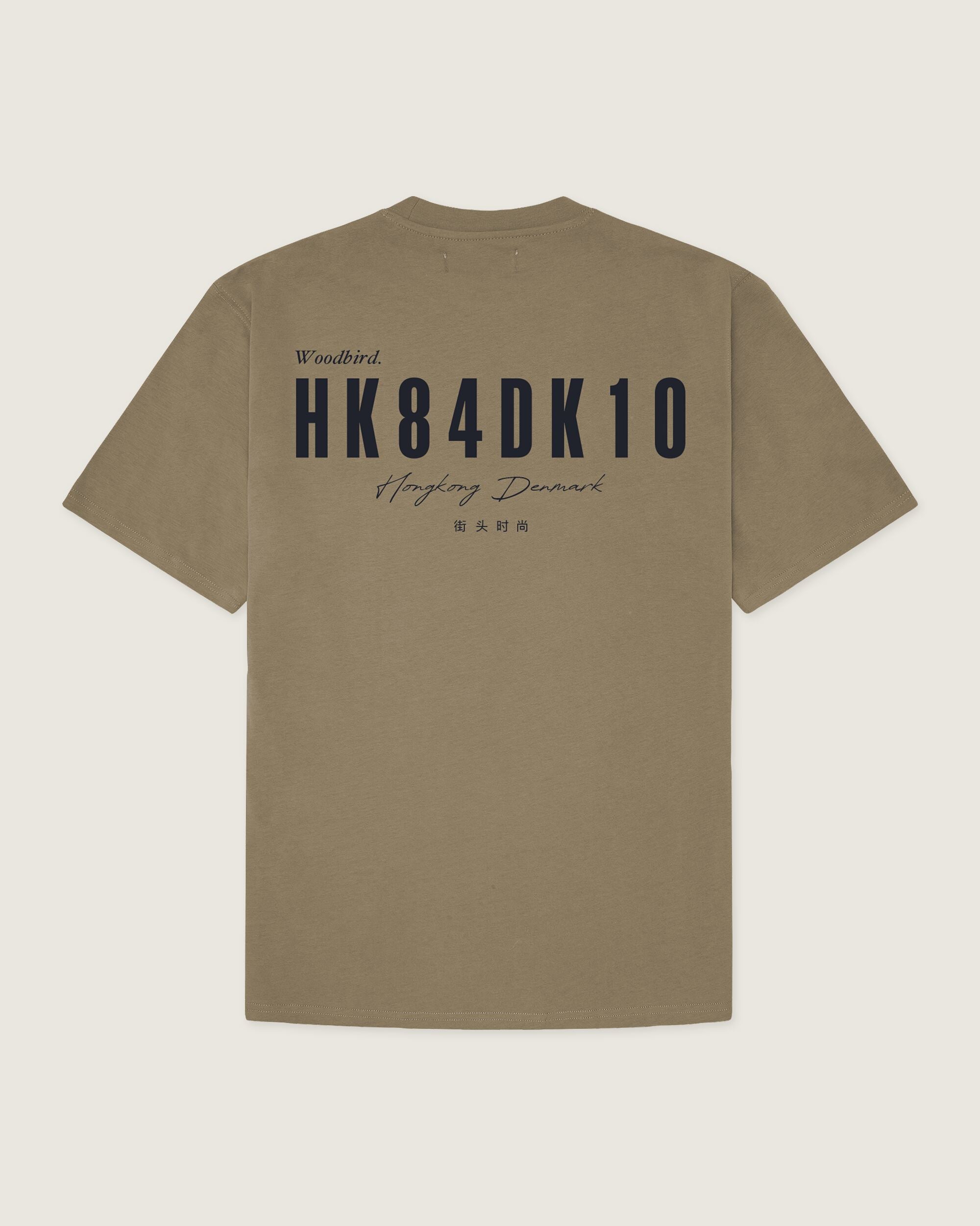 Woodbird WBBaine 8410 Tee T-Shirts Dark Brown-Cobalt