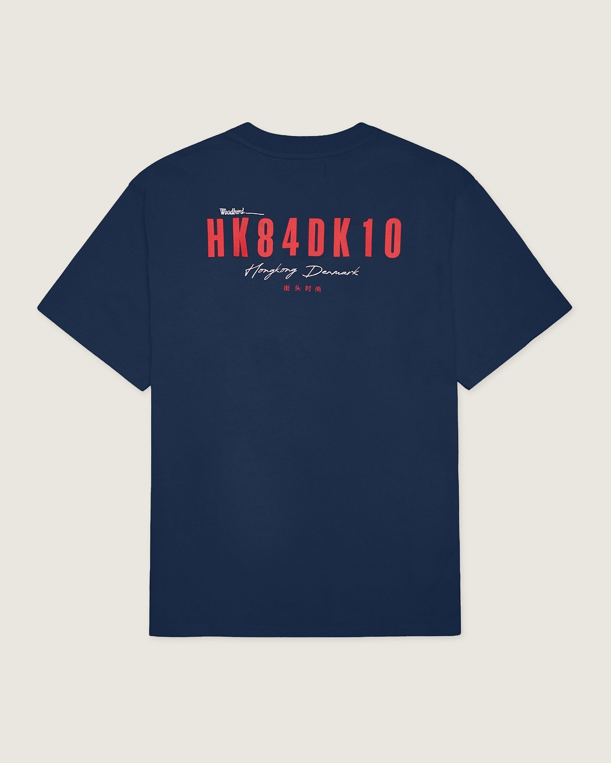 Woodbird WBBaine 8410 Tee T-Shirts Navy-Red