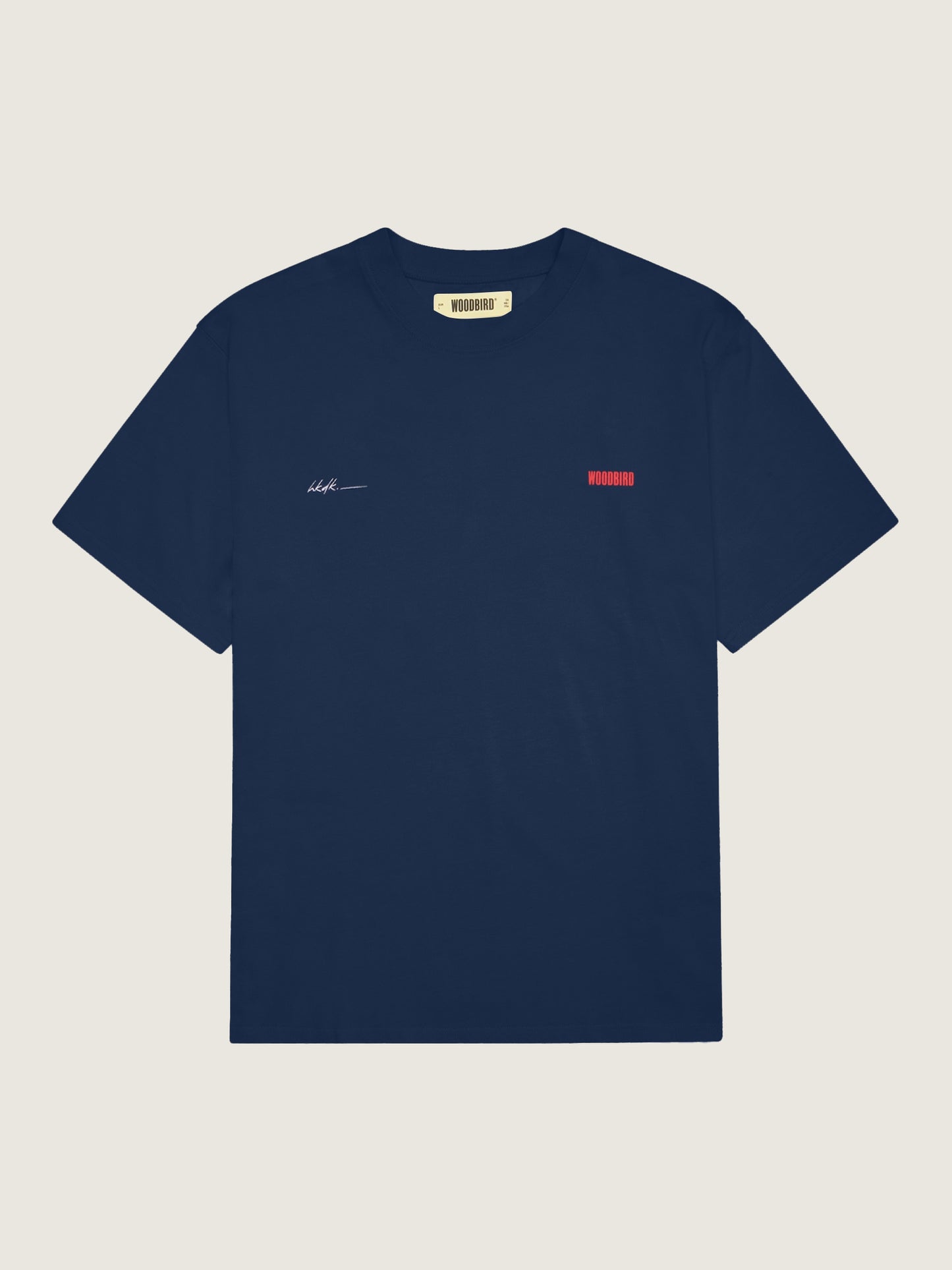 Woodbird WBBaine 8410 Tee T-Shirts Navy-Red