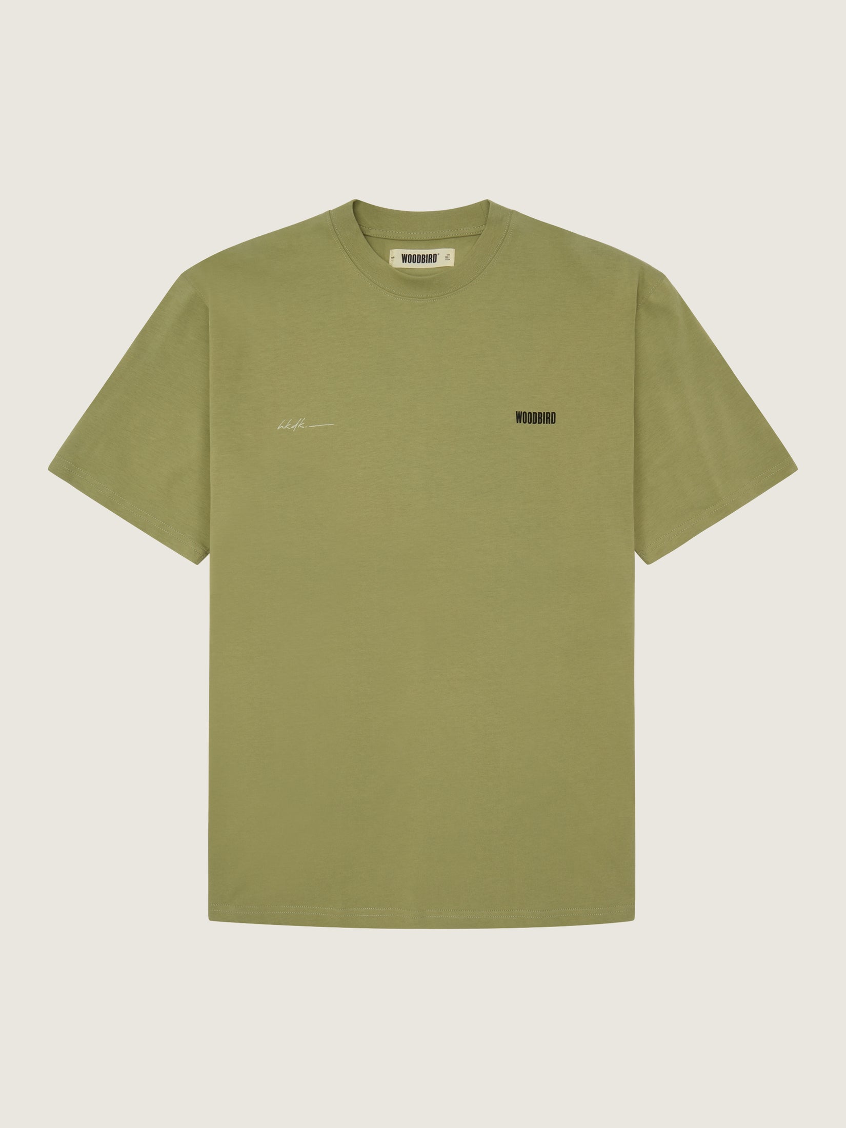 Woodbird WBBaine 8410 Tee T-Shirts Sage Green