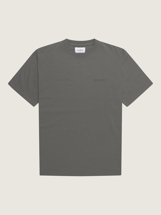 Woodbird WBBaine Base Tee T-Shirts Antra Grey