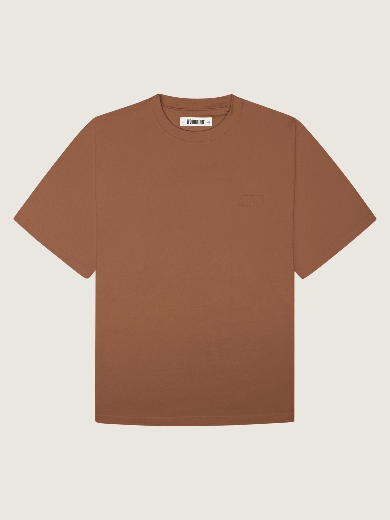 Woodbird WBBaine Base tee T-Shirts Brændt rød