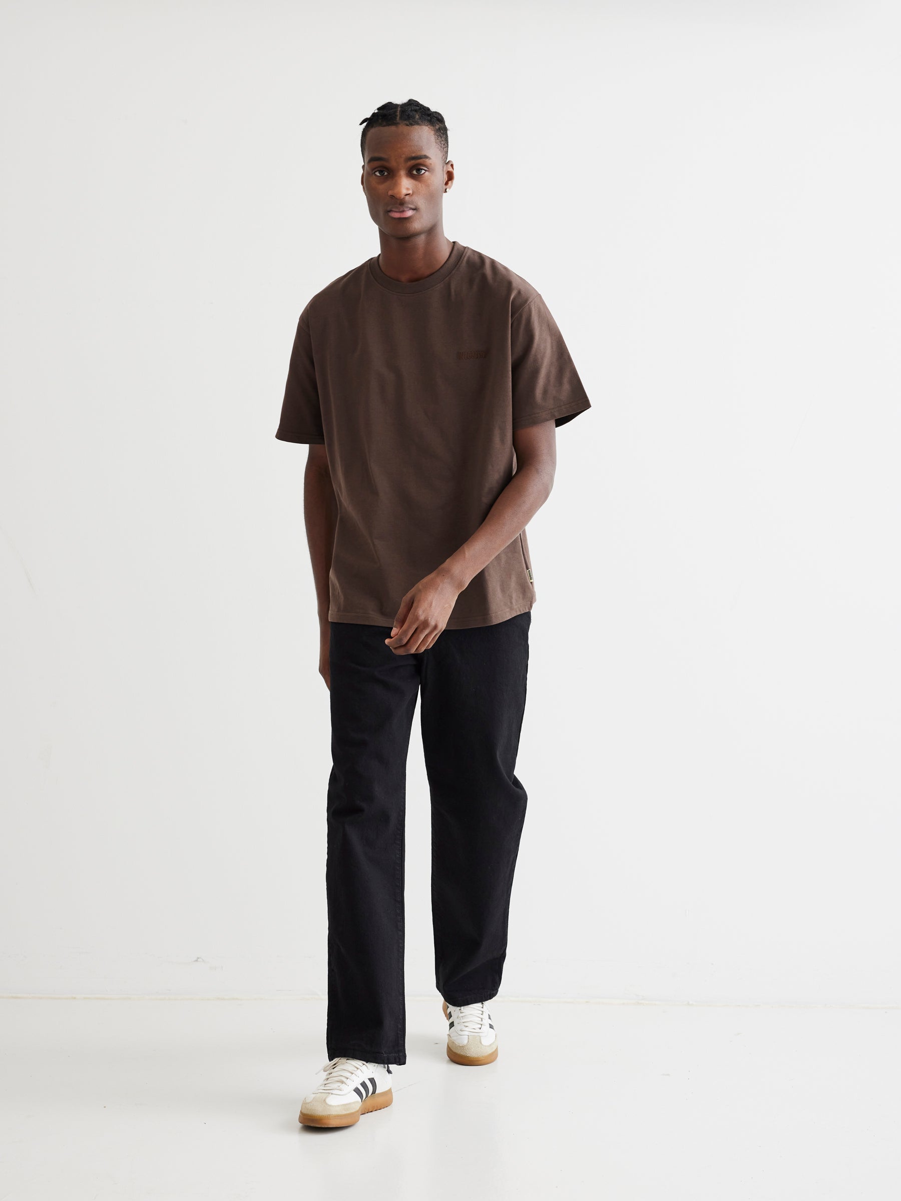 Woodbird WBBaine Base Tee T-Shirts Brown