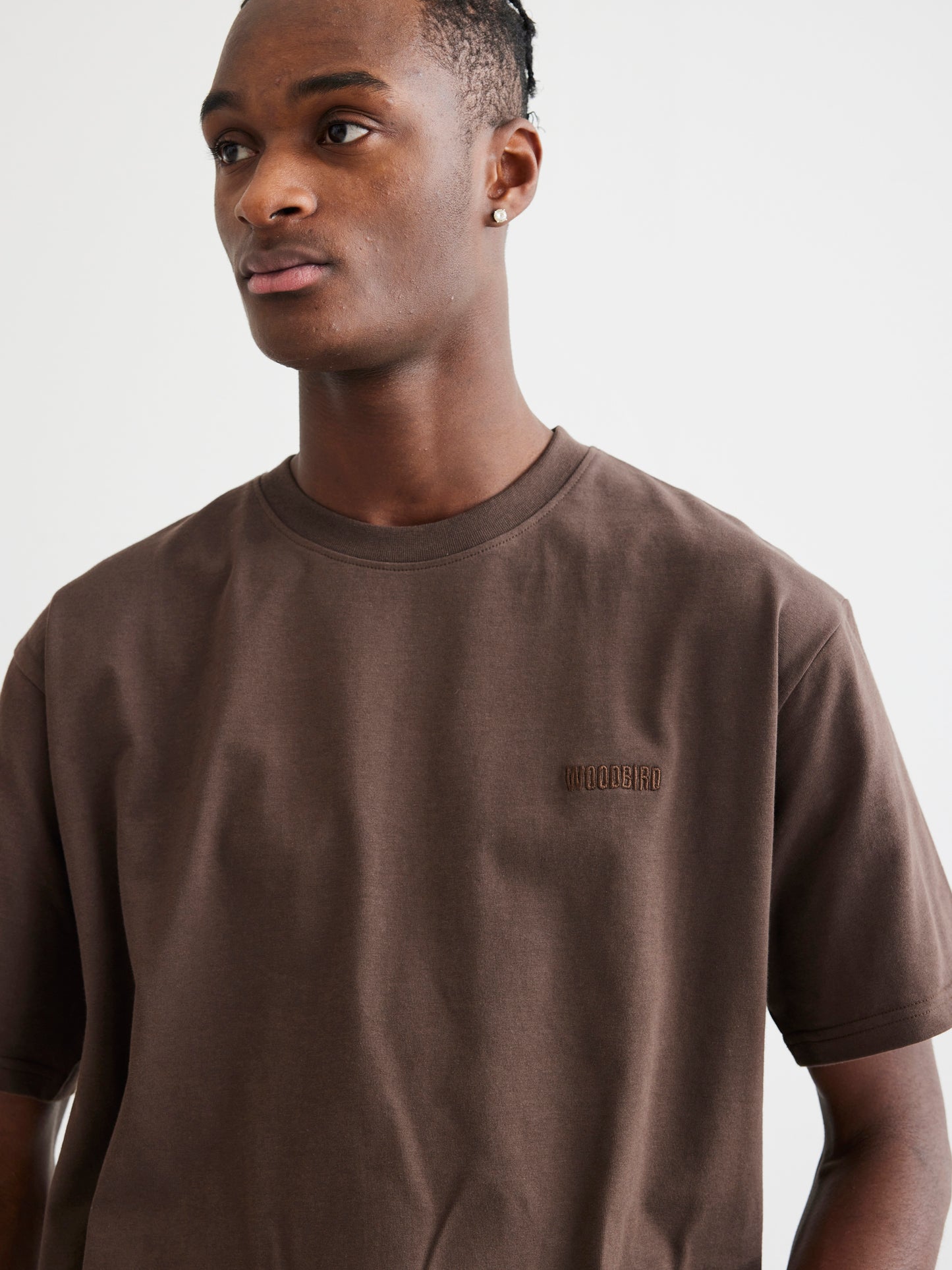 Woodbird WBBaine Base Tee T-Shirts Brown