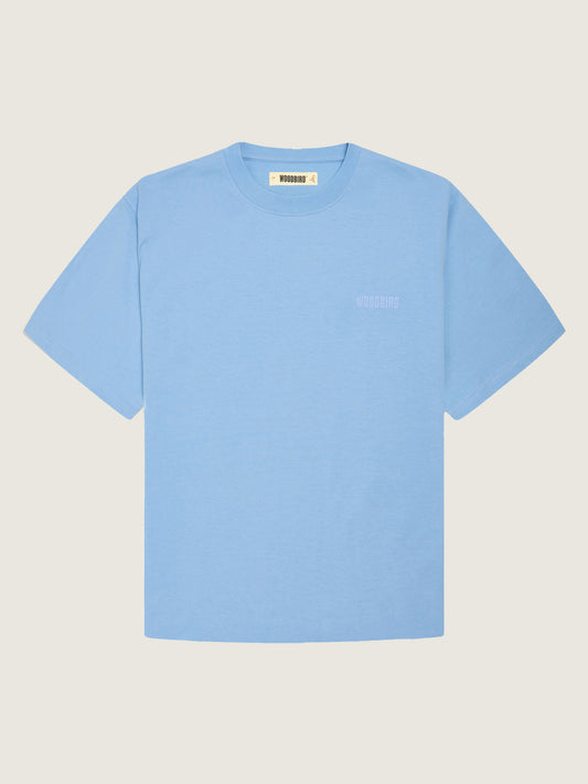 Woodbird WBBaine Base Tee T-Shirts Light Blue