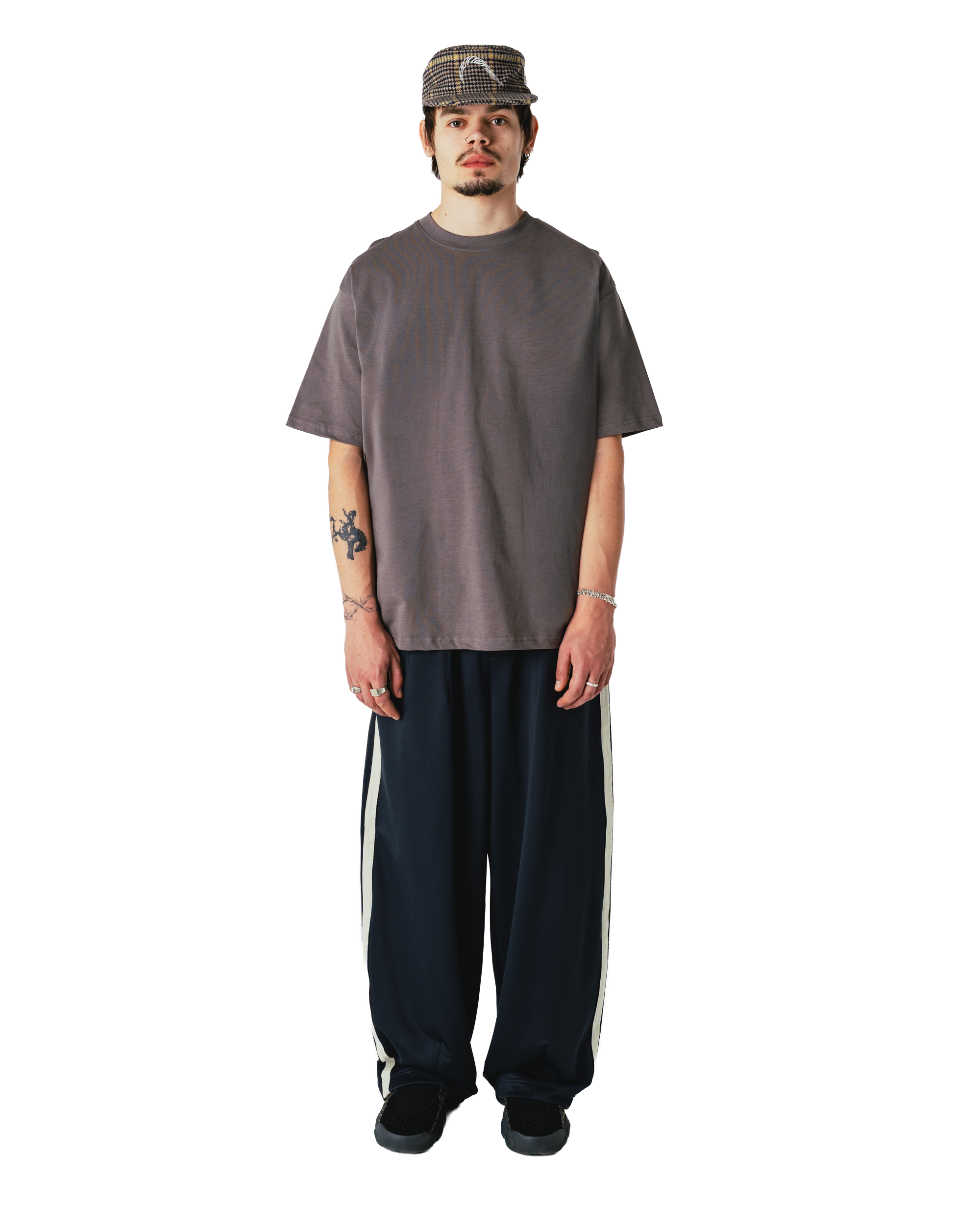 Woodbird WBBaine Base tee T-Shirts Antra Grey