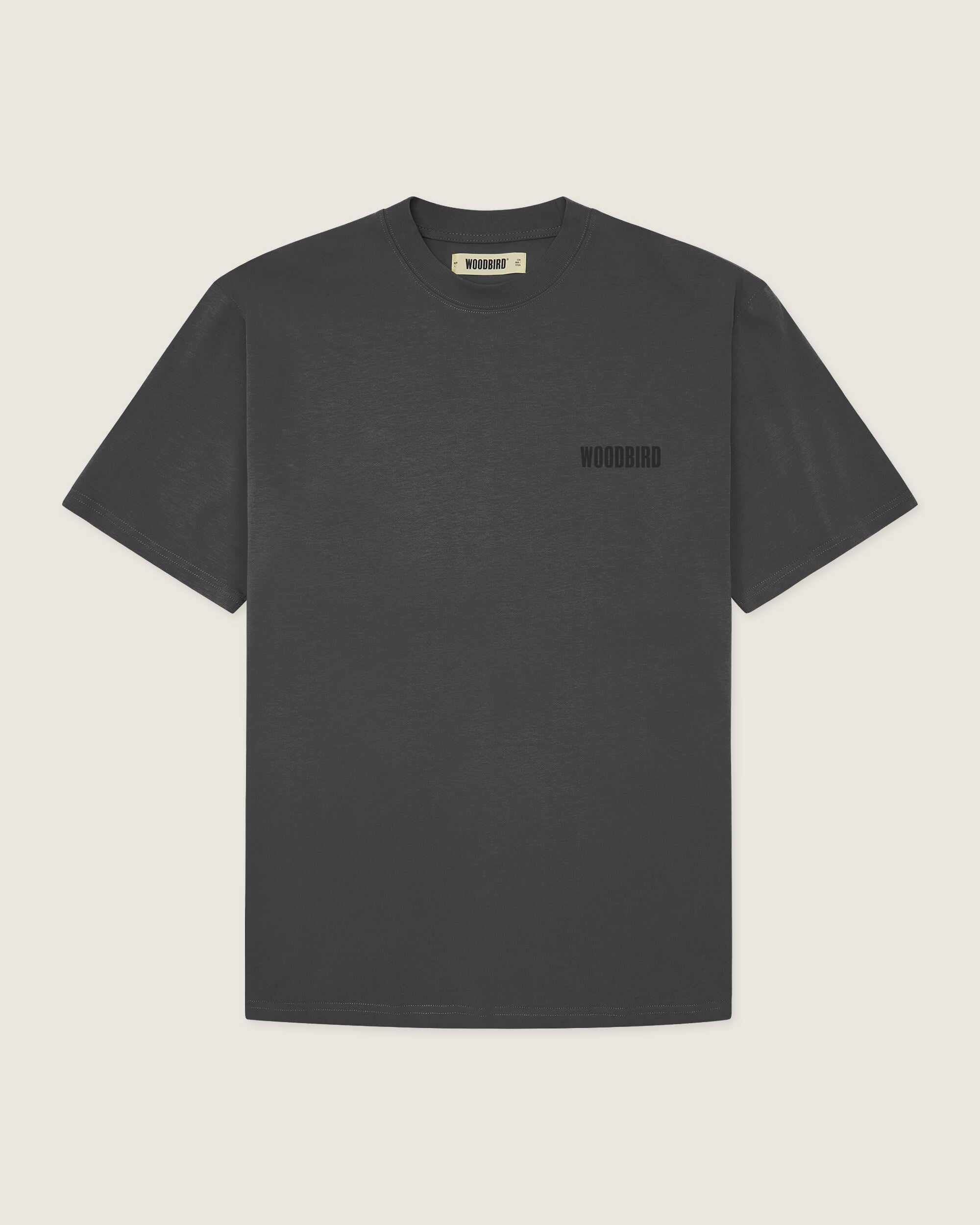 Woodbird WBBaine Base tee T-Shirts Asphalt