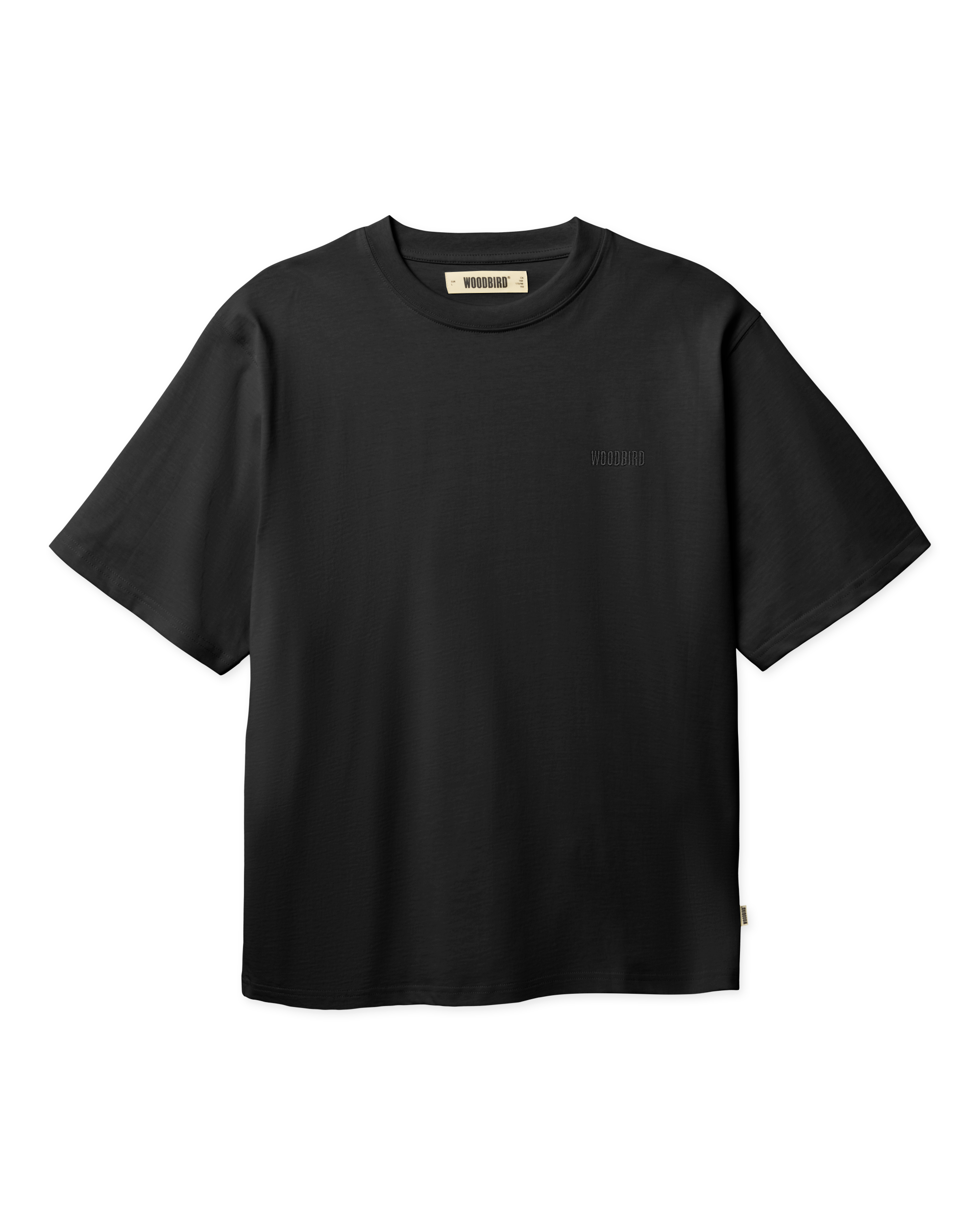 Woodbird WBBaine Base tee T-Shirts Black