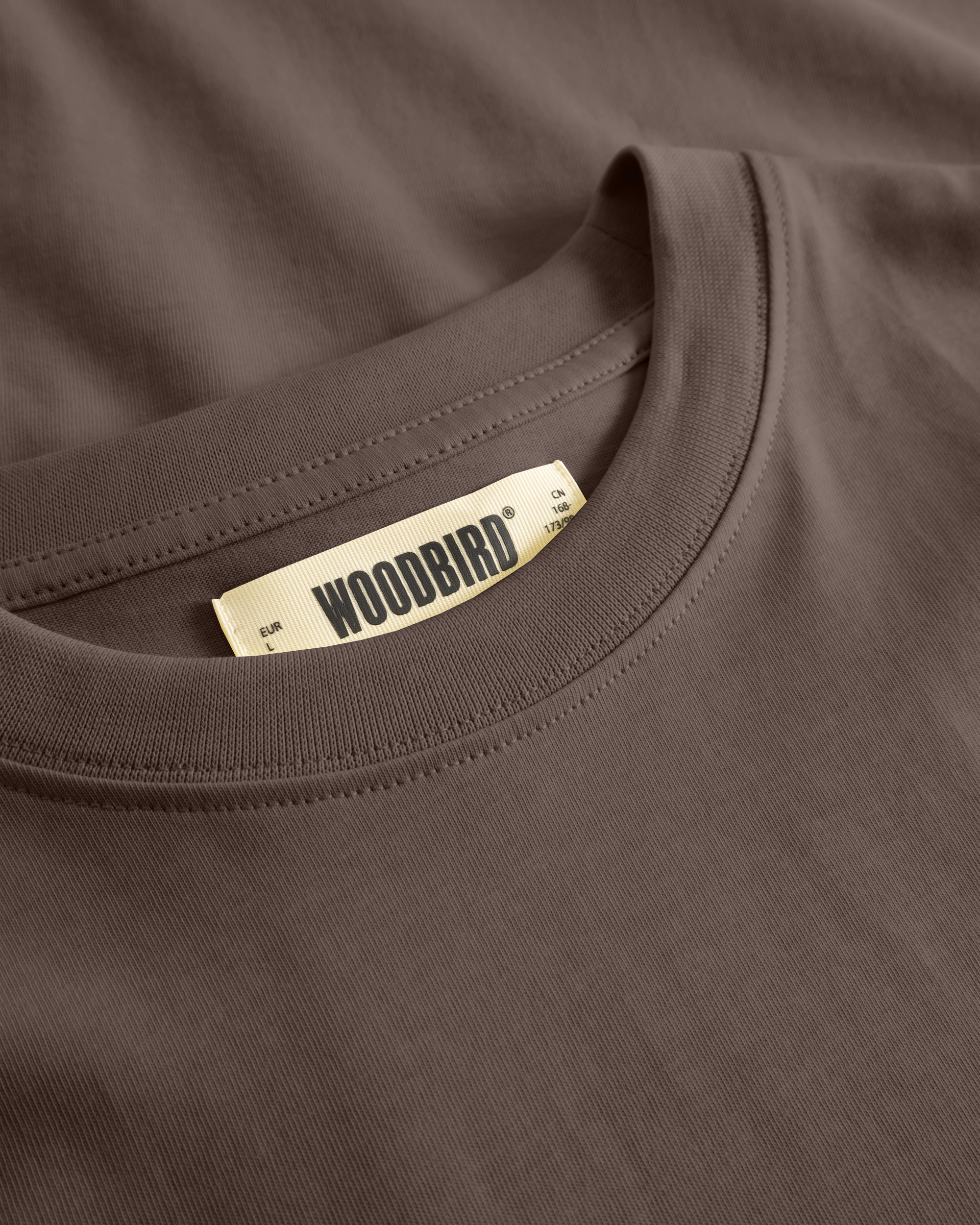 Woodbird WBBaine Base tee T-Shirts Brown