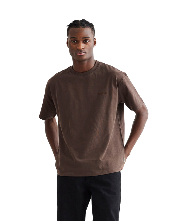 Woodbird WBBaine Base tee T-Shirts Brown