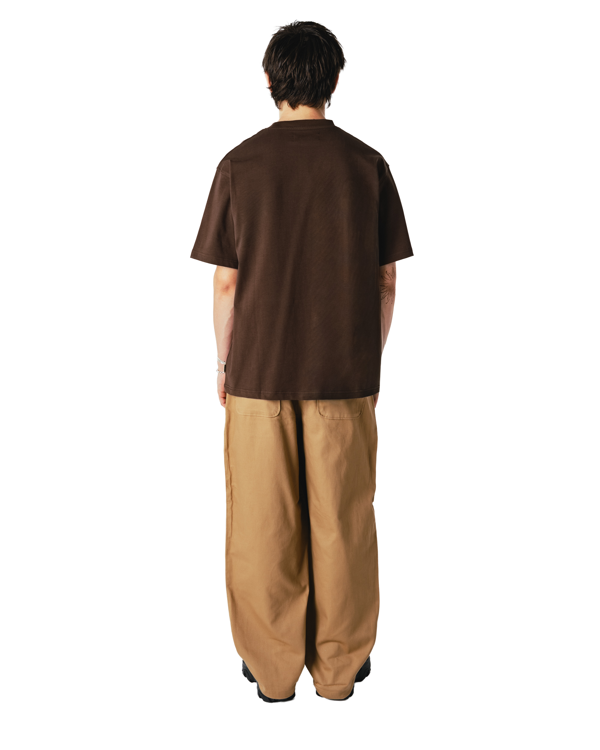 Woodbird WBBaine Base tee T-Shirts Dark Brown
