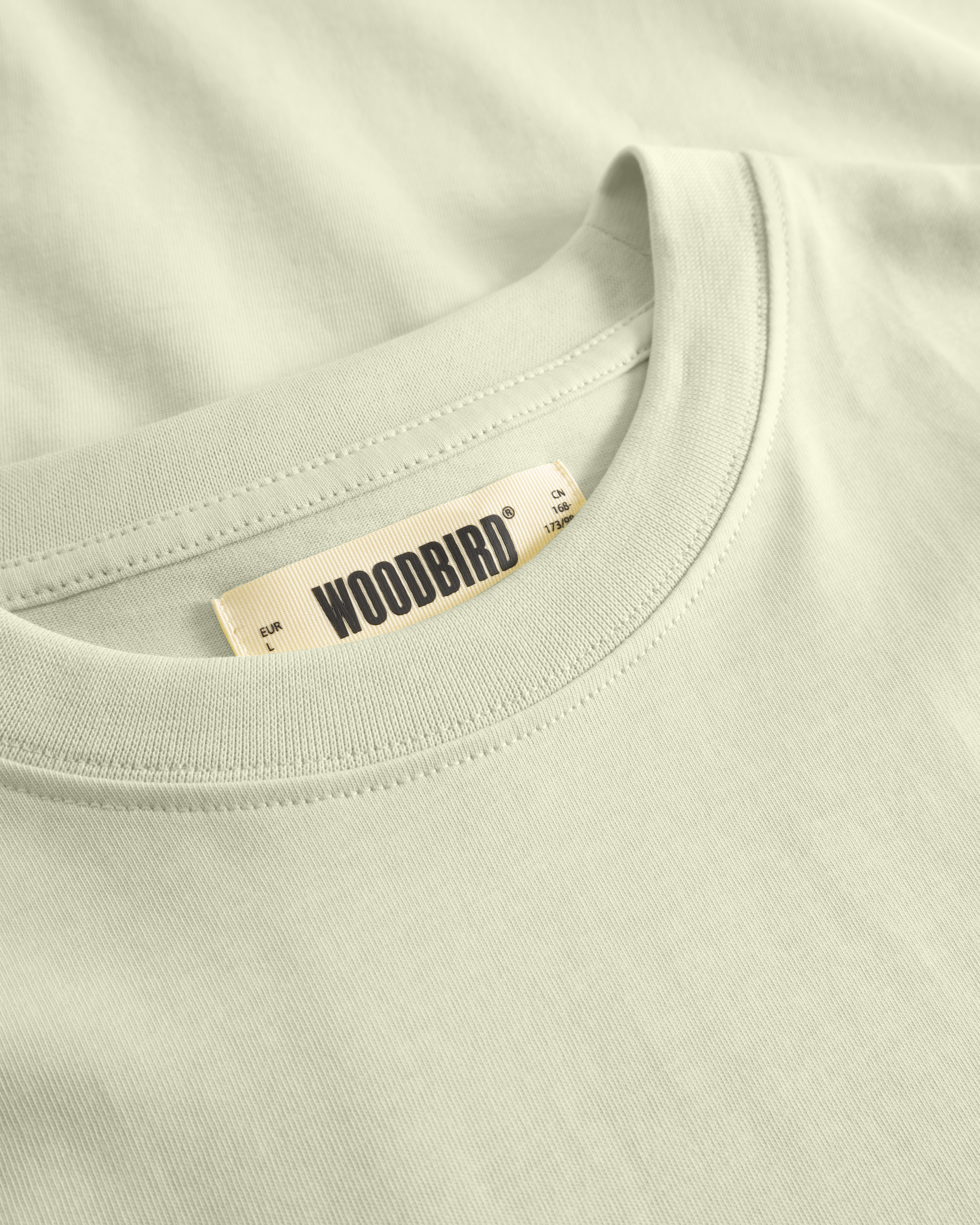 Woodbird WBBaine Base tee T-Shirts Dusty Green