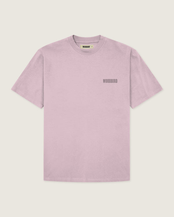 Woodbird WBBaine Base tee T-Shirts Dusty Rose