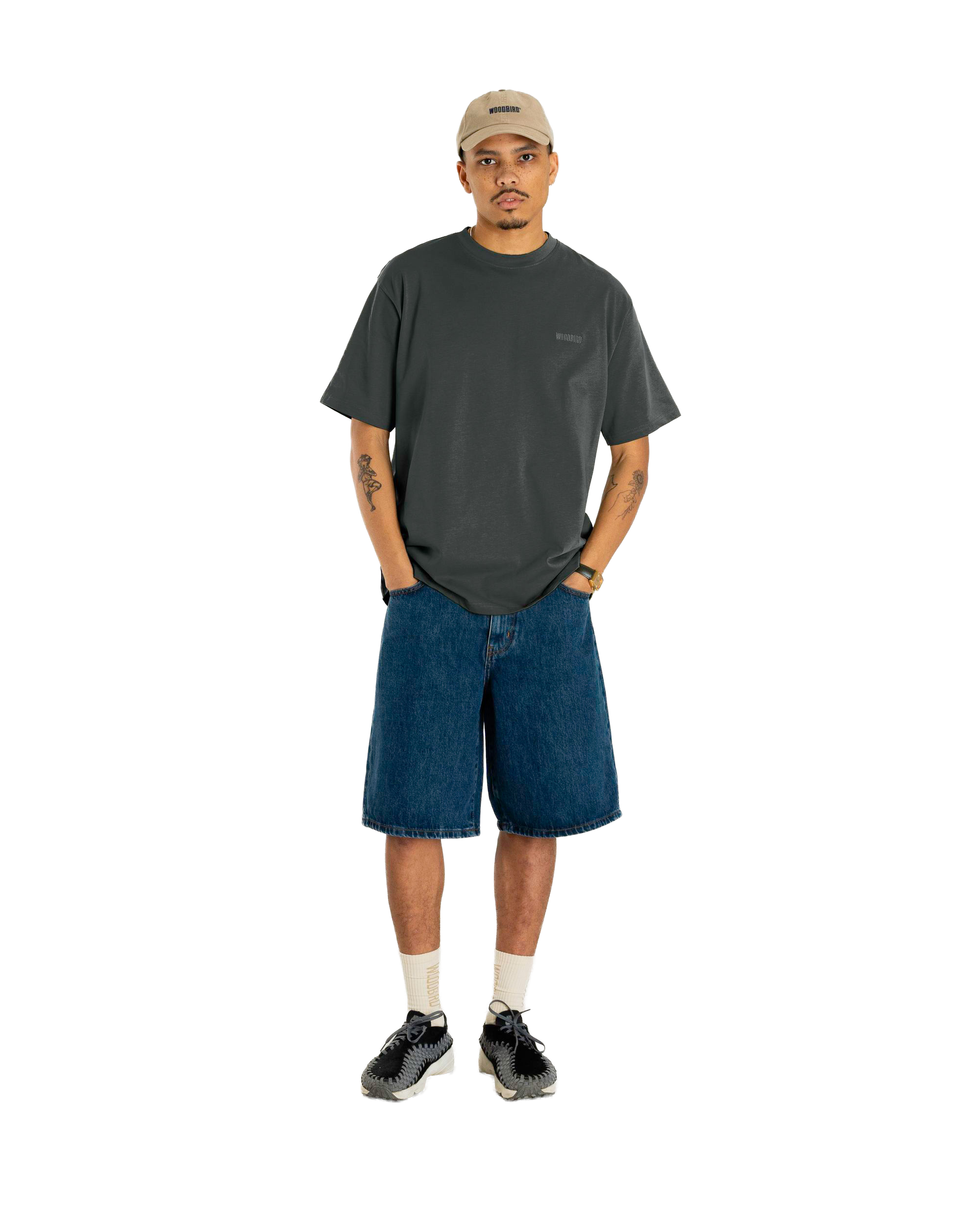 Woodbird WBBaine Base tee T-Shirts Forrest Green