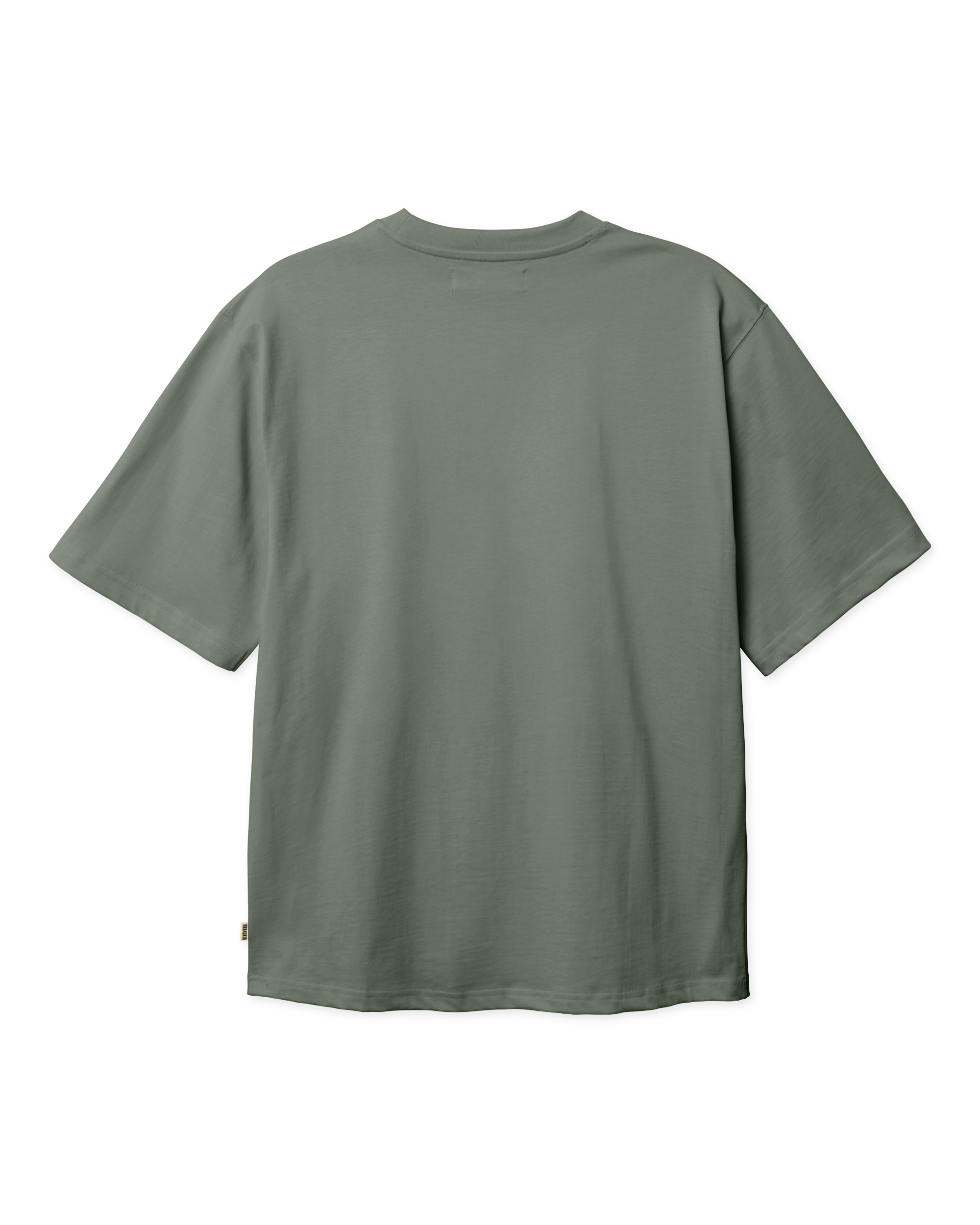 Woodbird WBBaine Base tee T-Shirts Grey-Green
