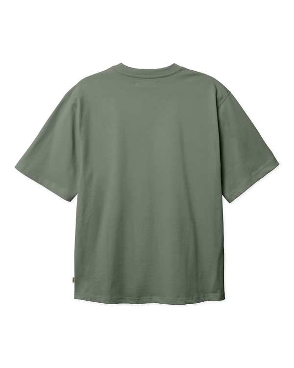 Woodbird WBBaine Base tee T-Shirts Grey-Green