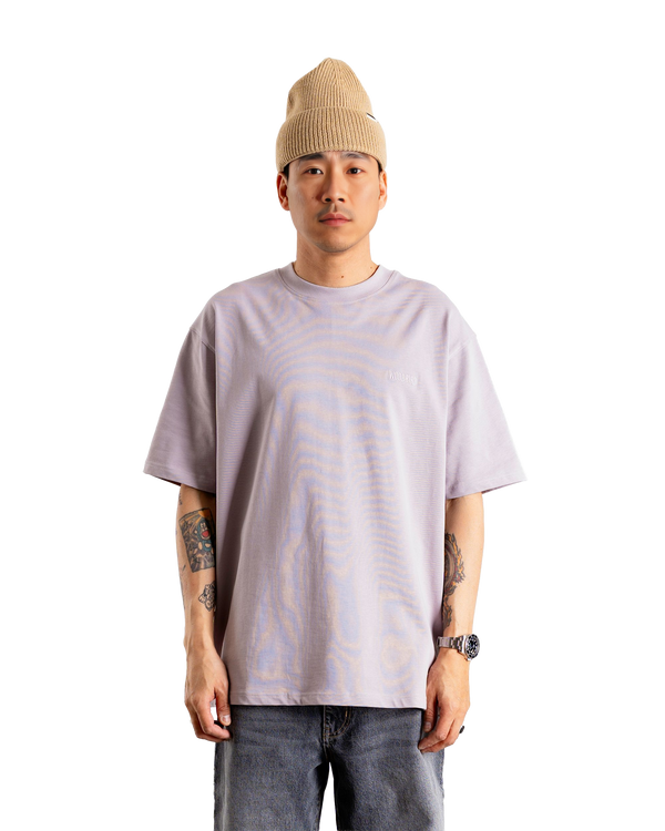 Woodbird WBBaine Base tee T-Shirts Grey-Purple