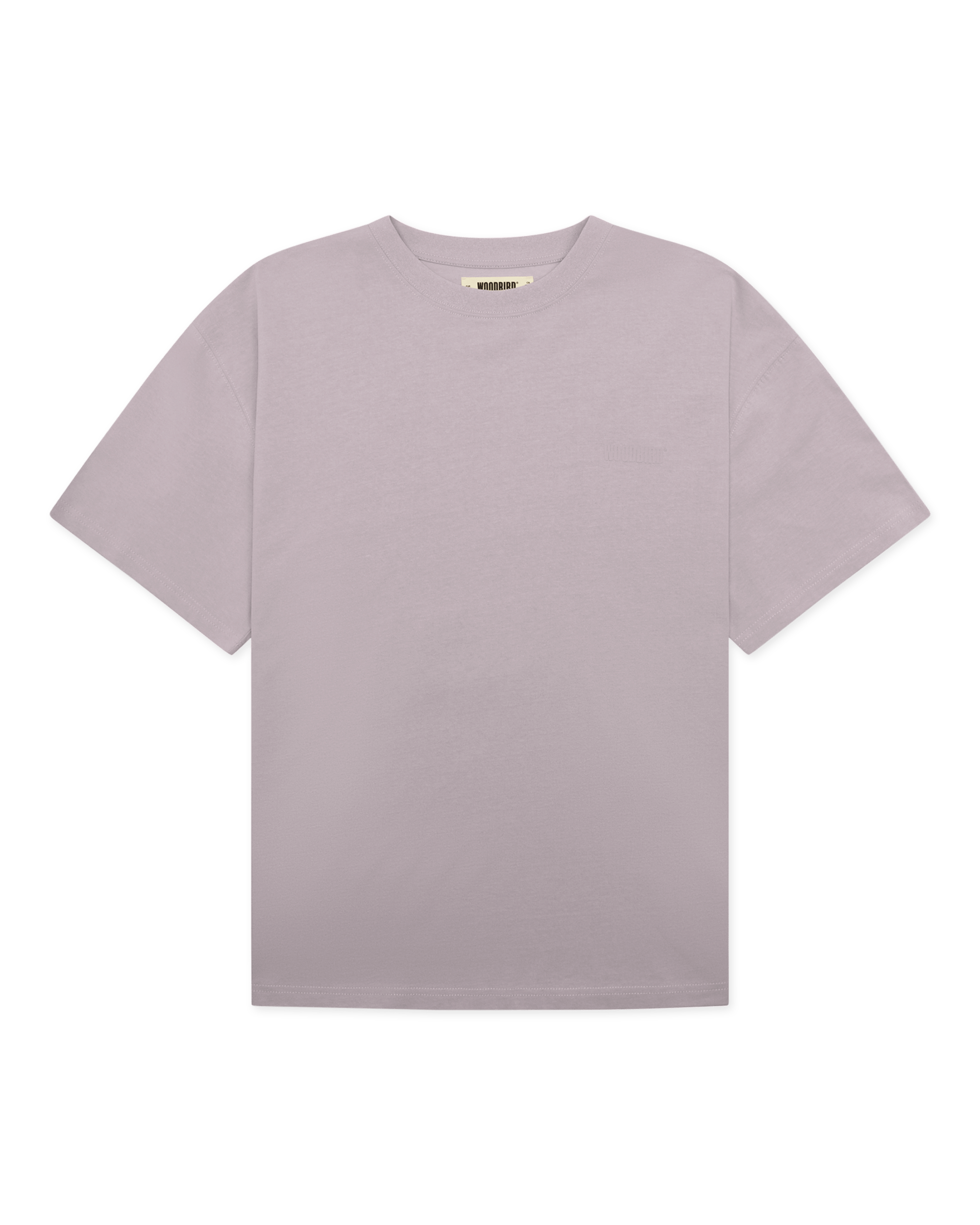 Woodbird WBBaine Base tee T-Shirts Grey-Purple