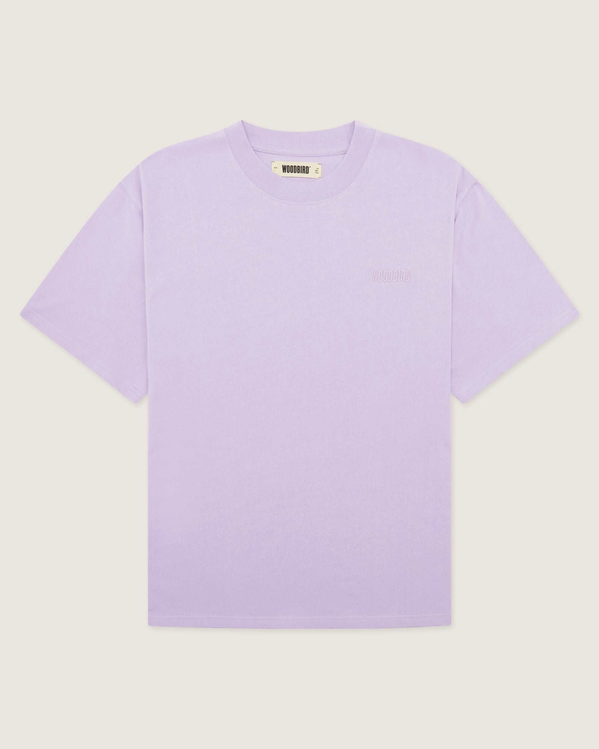 Woodbird WBBaine Base tee T-Shirts Light Purple