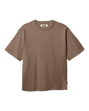 Woodbird WBBaine Base tee T-Shirts Mid Brown