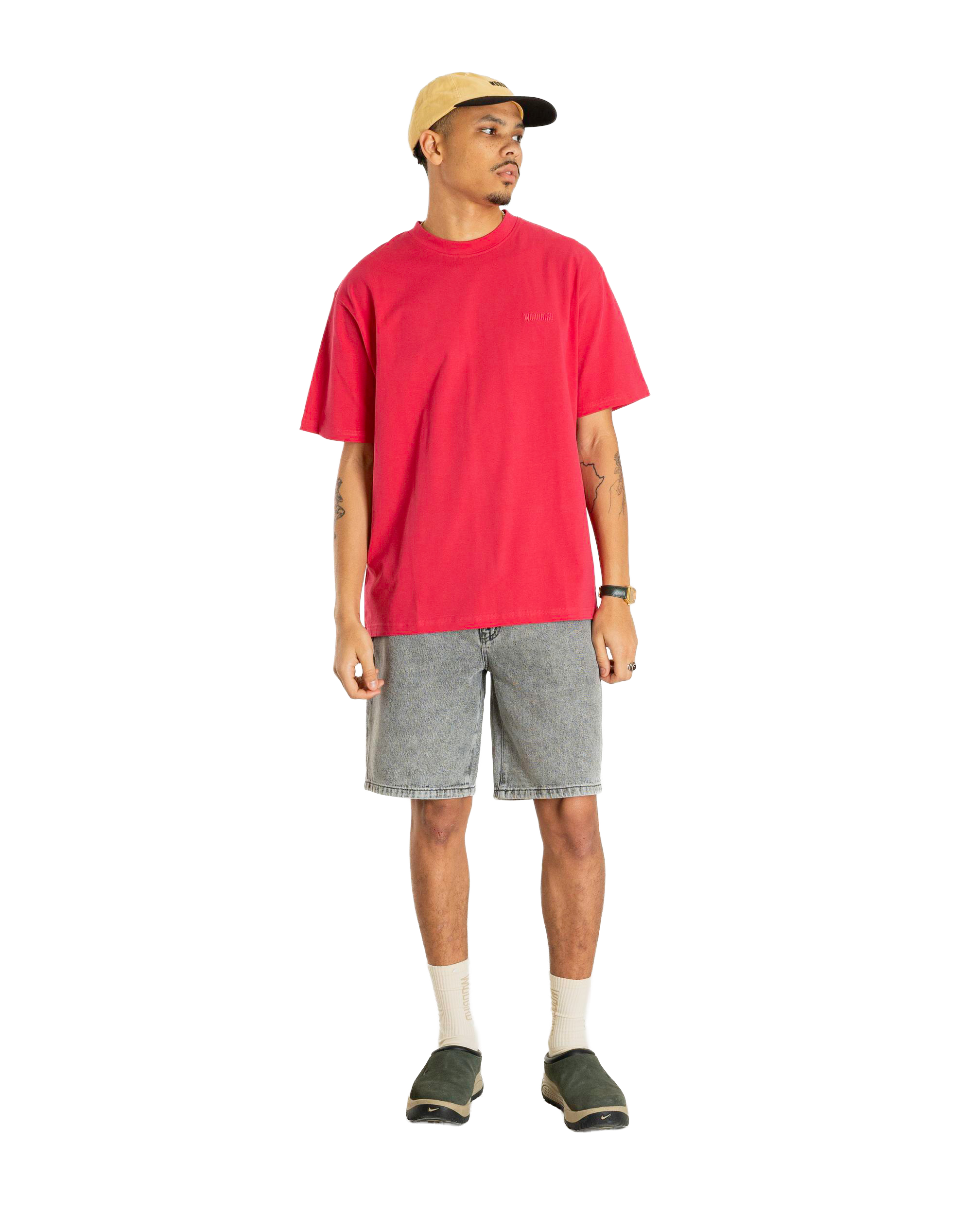 Woodbird WBBaine Base tee T-Shirts Pink