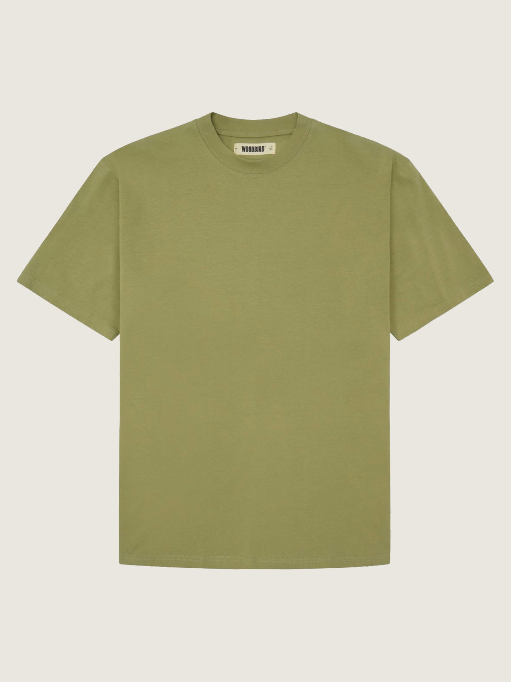 Woodbird WBBaine Base tee T-Shirts Sage Green