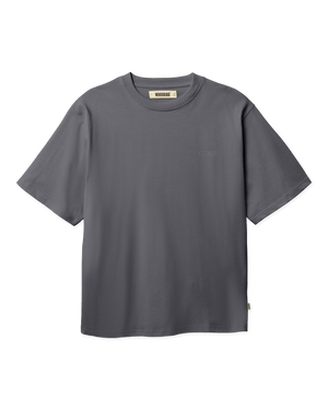 Woodbird WBBaine Base tee T-Shirts Slate Blue