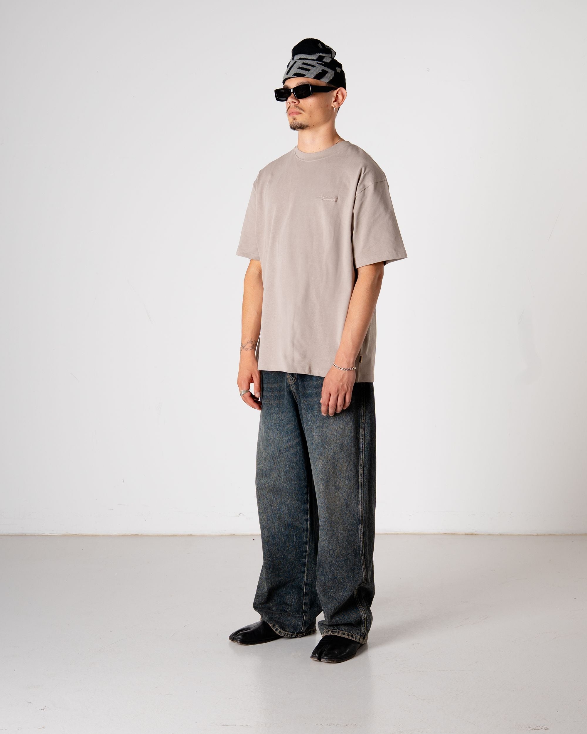 Woodbird WBBaine Base tee T-Shirts Stone