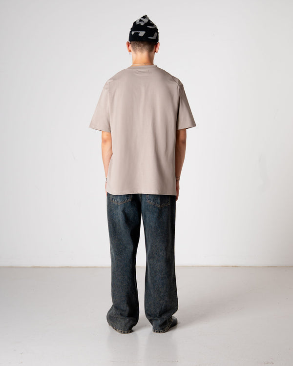 Woodbird WBBaine Base tee T-Shirts Stone