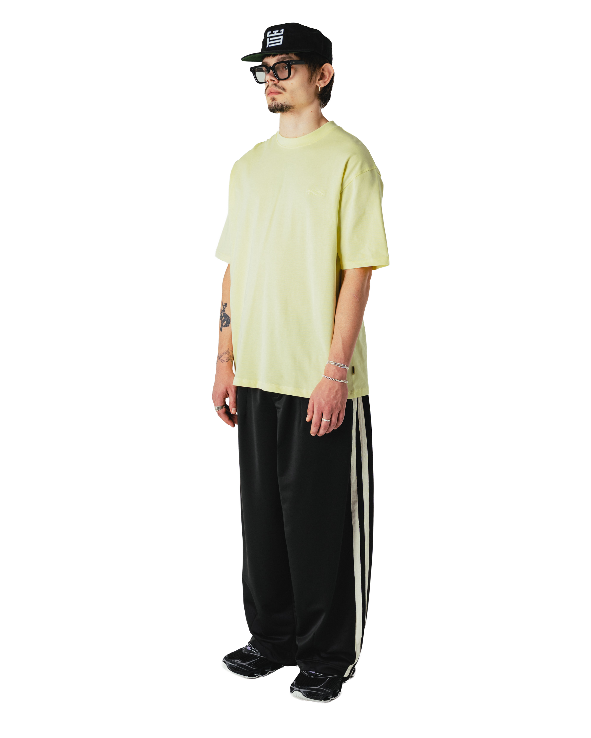 Woodbird WBBaine Base tee T-Shirts Wax Yellow