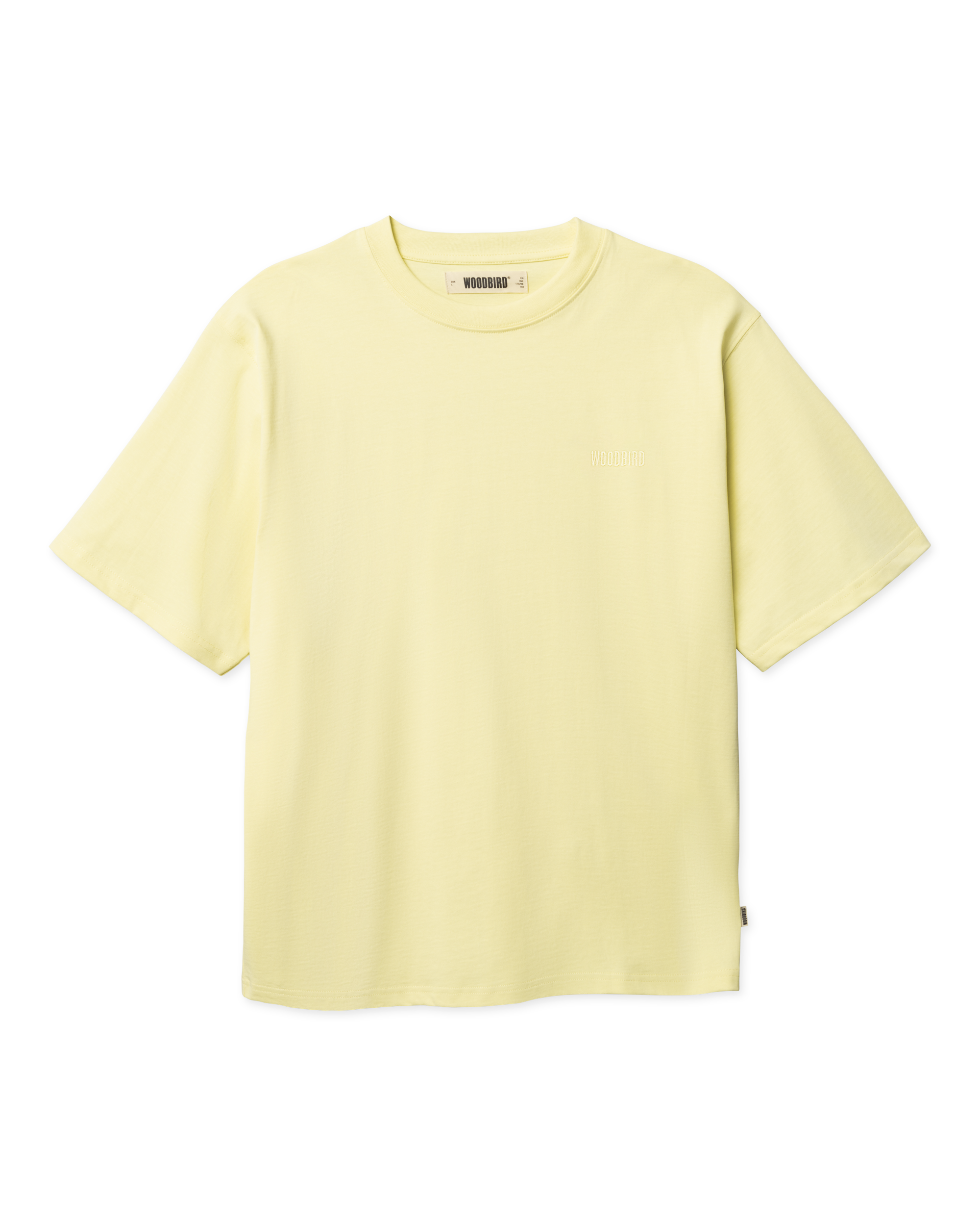 Woodbird WBBaine Base tee T-Shirts Wax Yellow