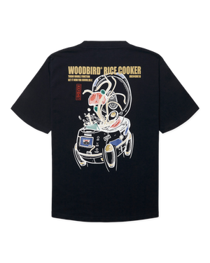 Woodbird WBBaine Cook Tee T-Shirts Dark Navy