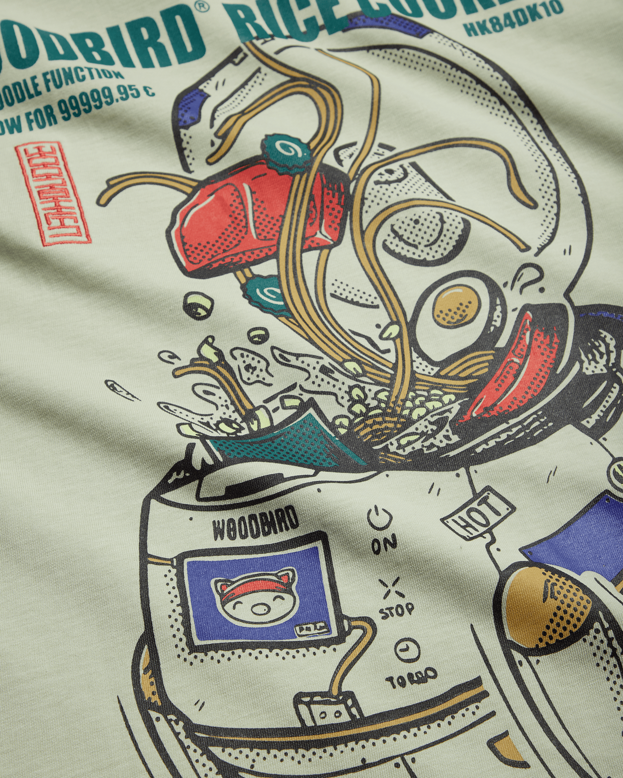 Woodbird WBBaine Cook Tee T-Shirts Dusty Green