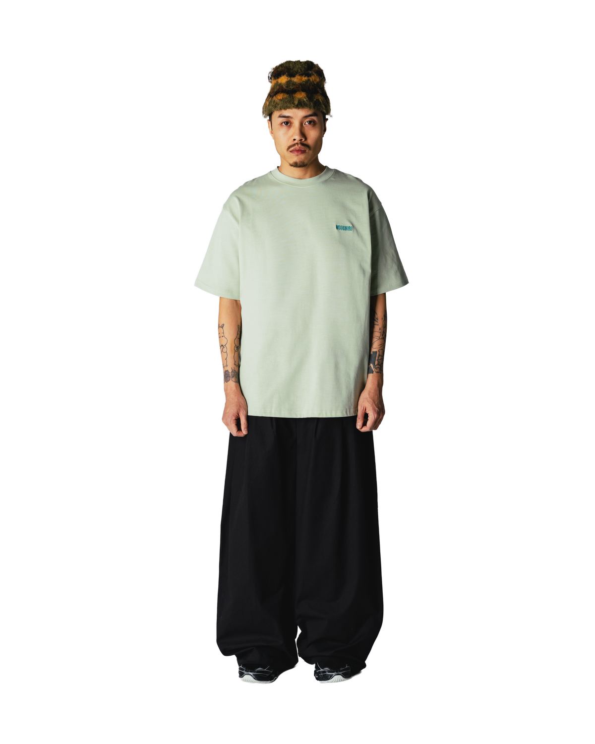 Woodbird WBBaine Cook Tee T-Shirts Dusty Green