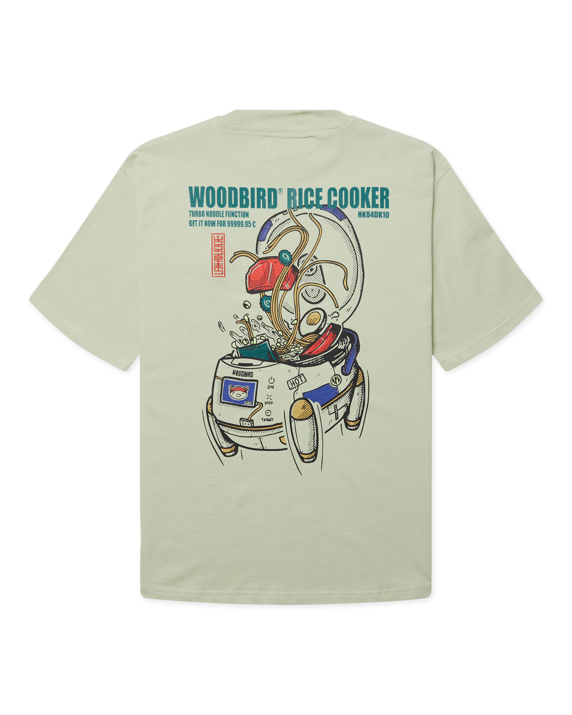 Woodbird WBBaine Cook Tee T-Shirts Dusty Green