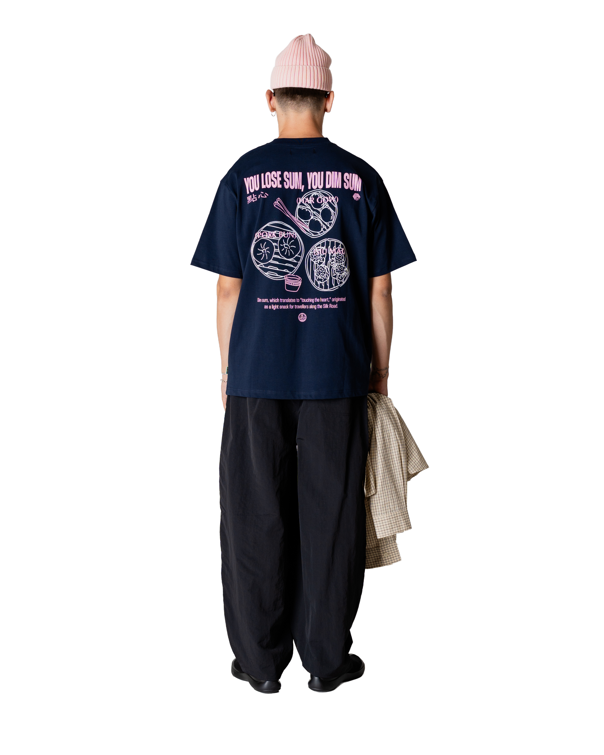 Woodbird WBBaine Dim Sum Tee T-Shirts Dark Navy