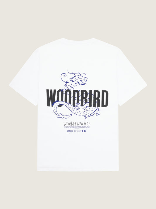 Woodbird WBBaine Dragon Tee T-Shirts White