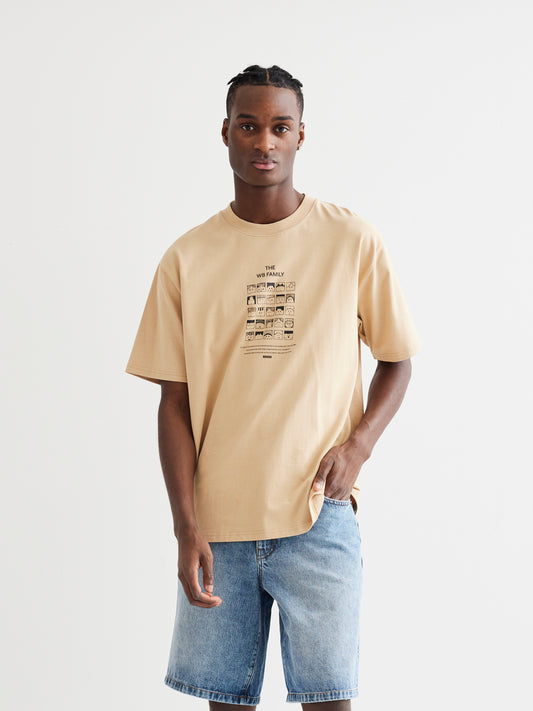 Woodbird WBBaine Family Tee T-Shirts Sand