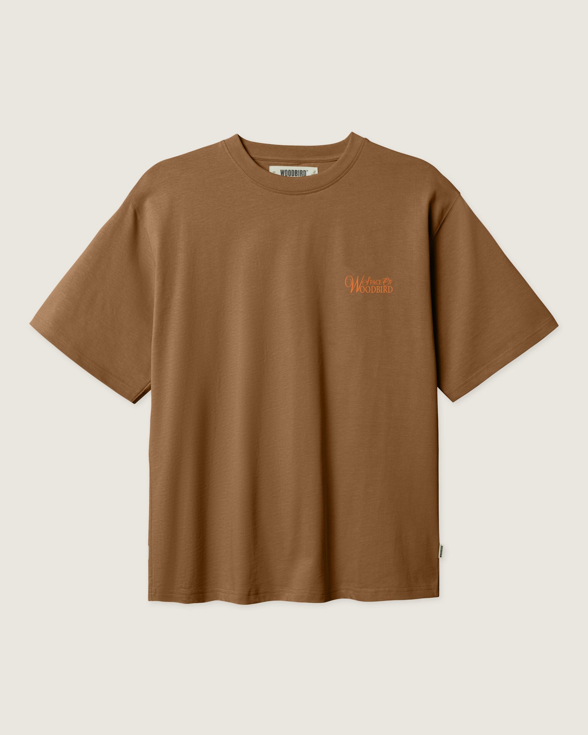 Woodbird WBBaine Flower Tee T-Shirts Dark Brown
