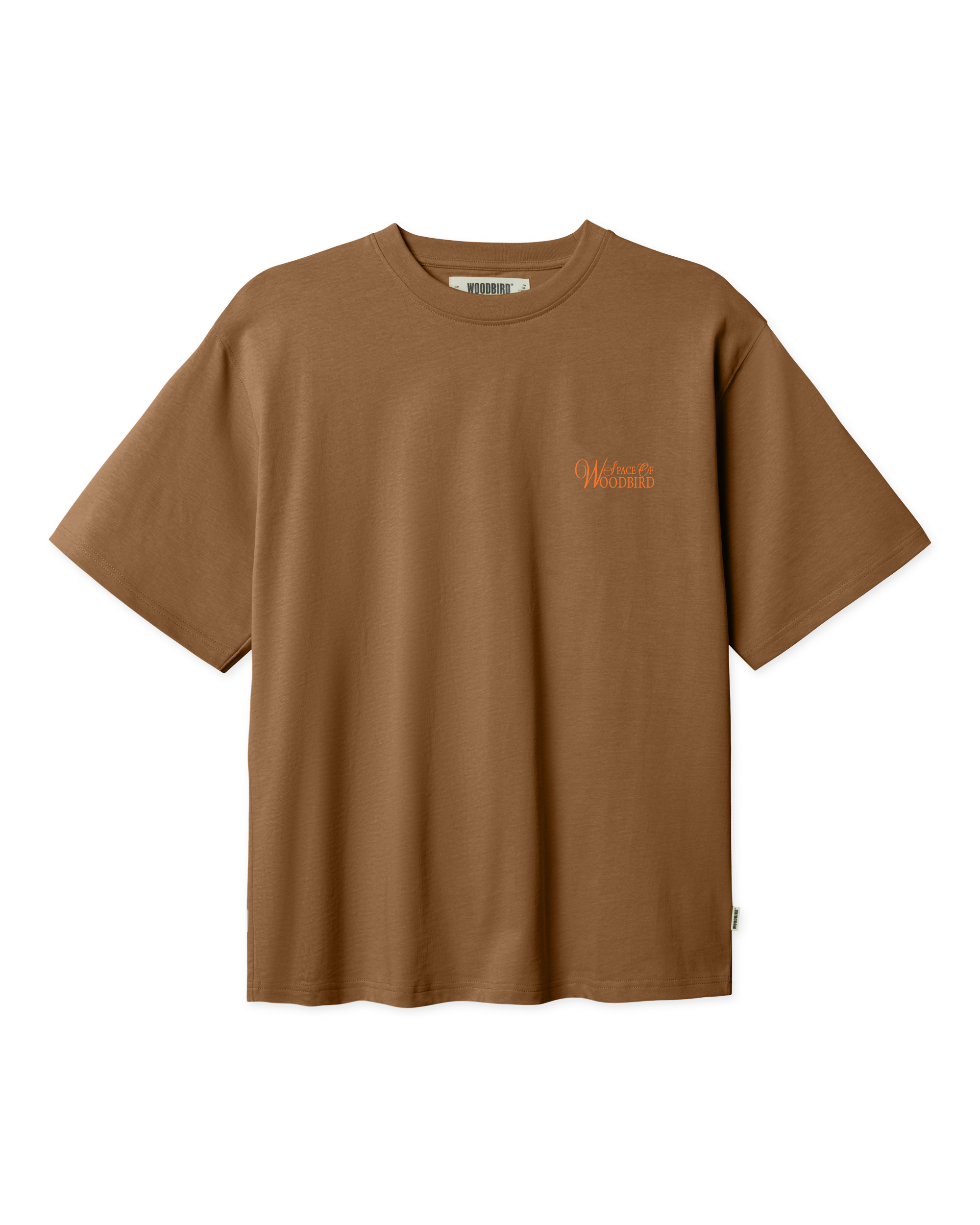 Woodbird WBBaine Flower Tee T-Shirts Dark Brown