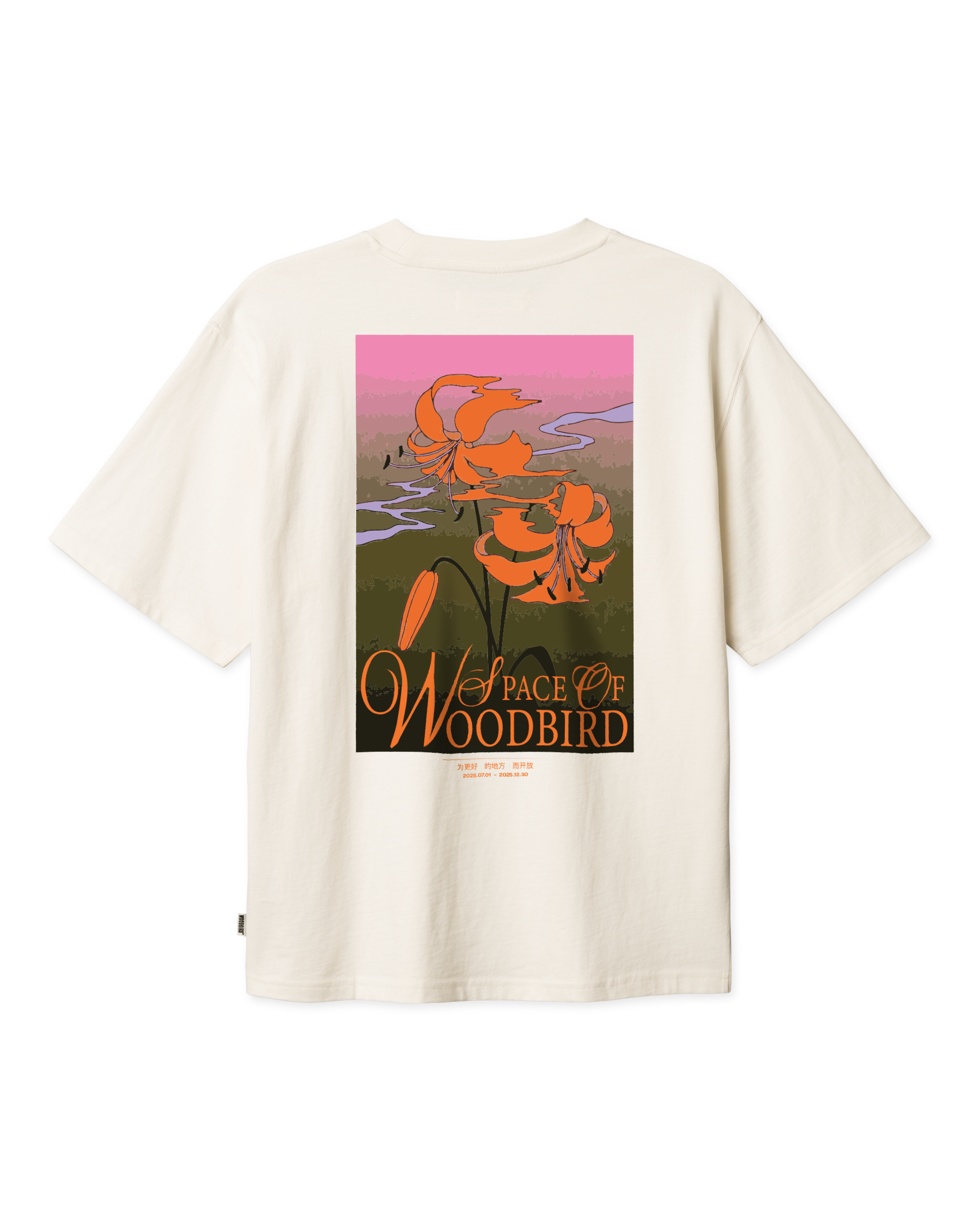 Woodbird WBBaine Flower Tee T-Shirts Off White