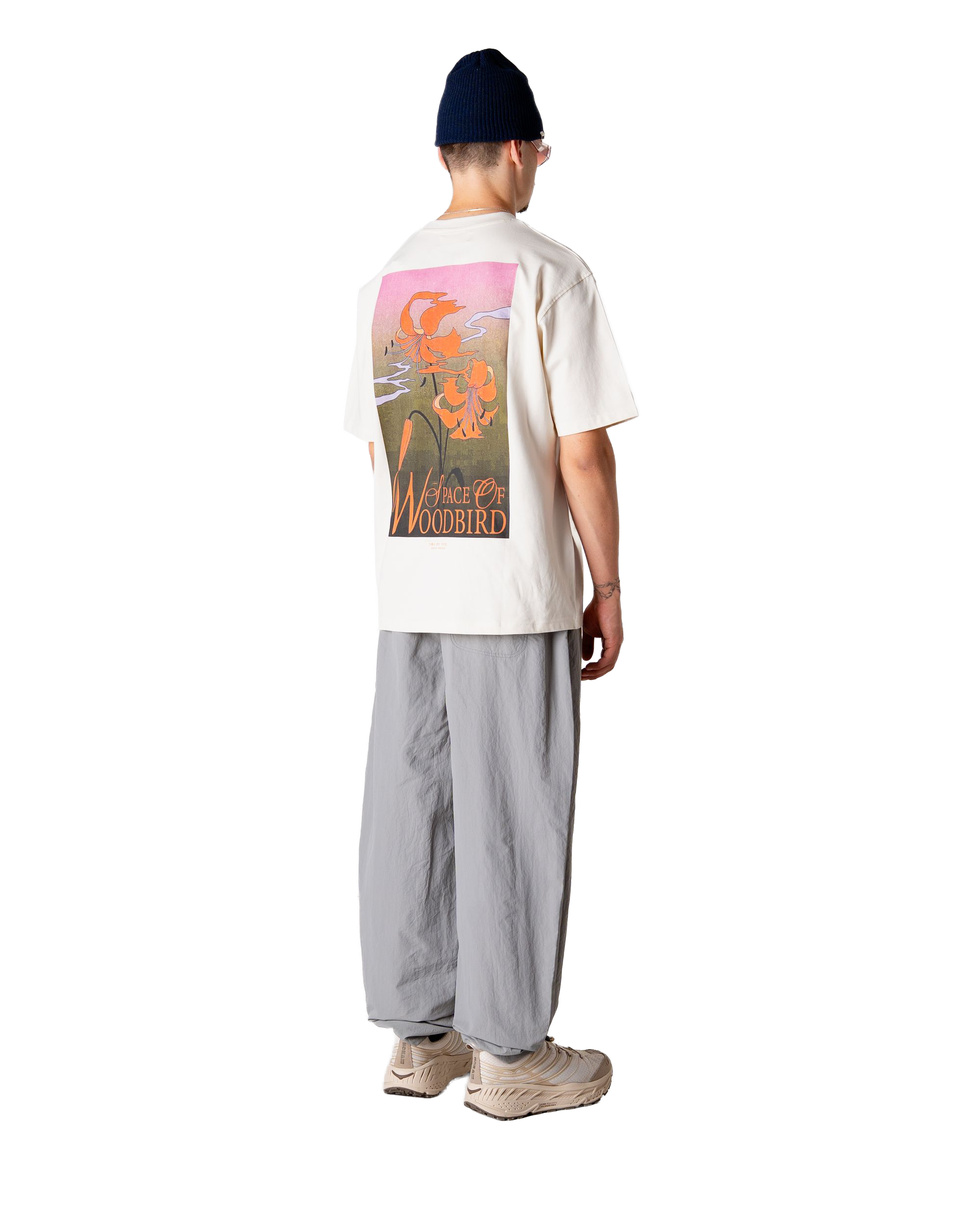 Woodbird WBBaine Flower Tee T-Shirts Off White