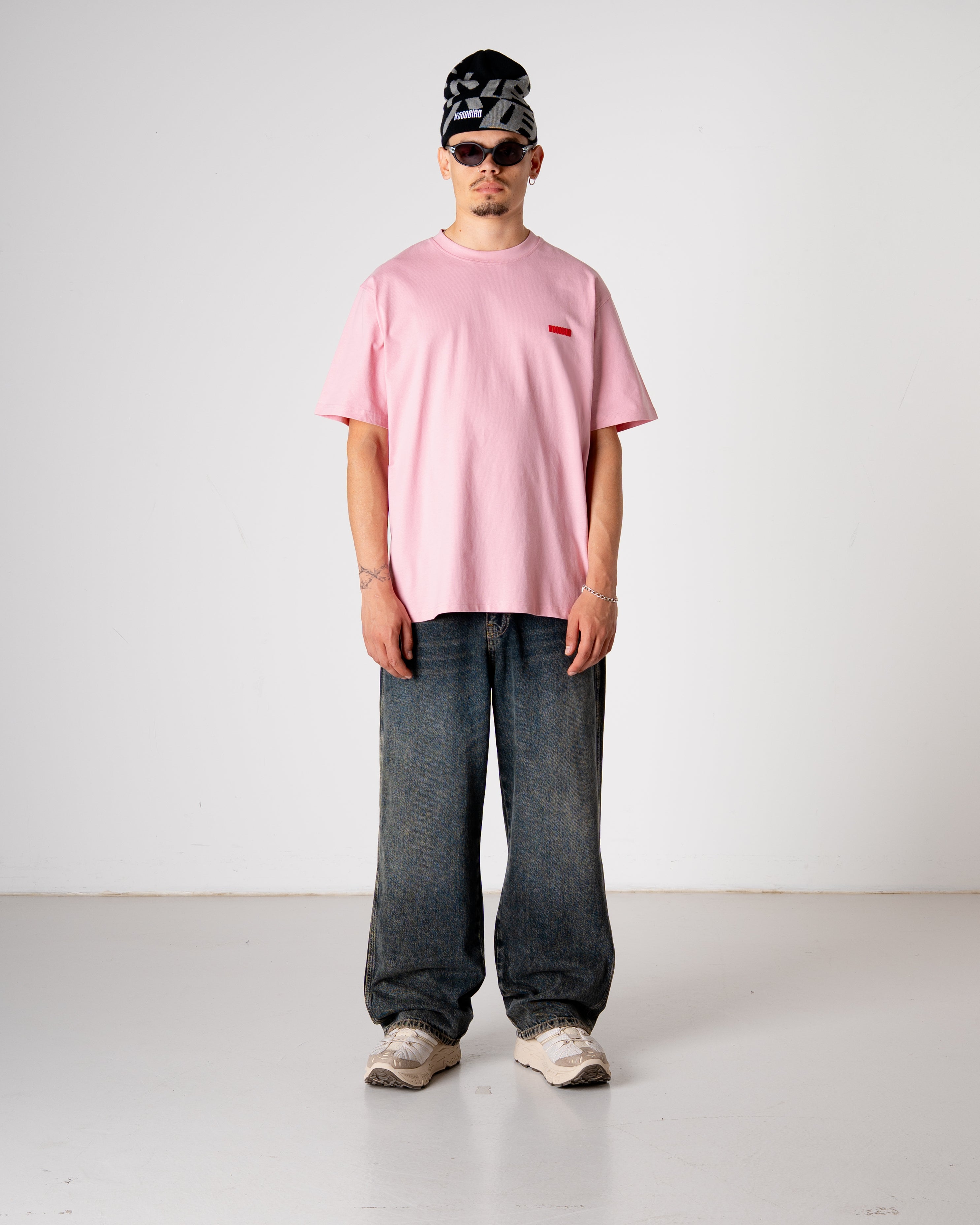 Woodbird WBBaine Founded Tee T-Shirts Dusty Rose