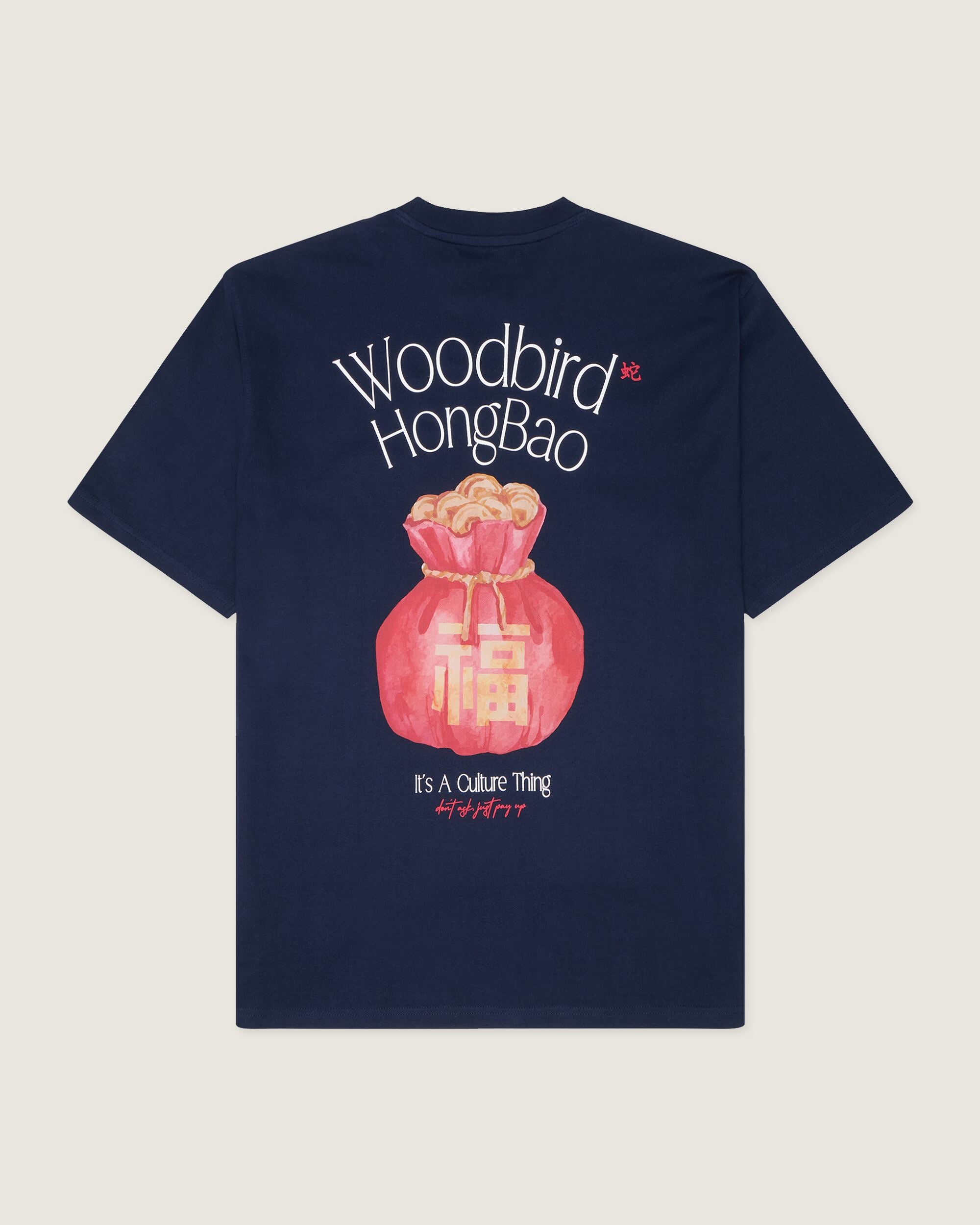 Woodbird WBBaine HongBao Tee T-Shirts Navy Blazer